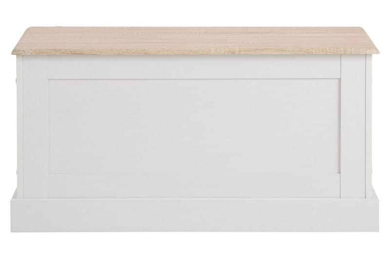 Förvaringskista Borgela 90 cm - Vit|Brun - Förvaring - Förvaringsmöbler - Förvaringskista & sängkista