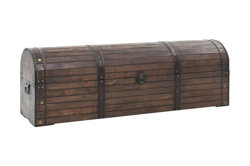 Förvaringskista massivt trä vintagestil 120x30x40 cm - Förvaringskista & sängkista