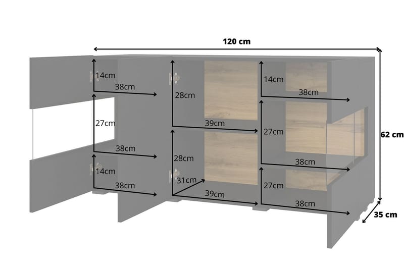 Förvaringskista Speno 120 cm - Svart - Förvaring - Förvaringsmöbler - Förvaringskista & sängkista