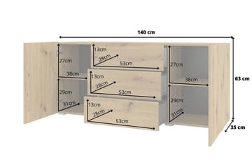 Förvaringskista Speno 140 cm - Brun - Förvaring - Förvaringsmöbler - Förvaringskista & sängkista
