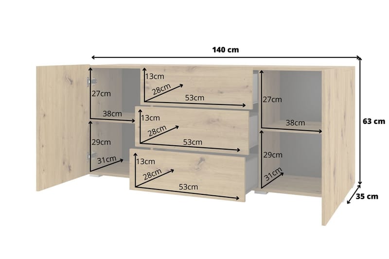 Förvaringskista Speno 140 cm - Brun - Förvaring - Förvaringsmöbler - Förvaringskista & sängkista