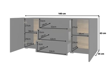 Förvaringskista Speno 140 cm - Svart - Förvaring - Förvaringsmöbler - Förvaringskista & sängkista