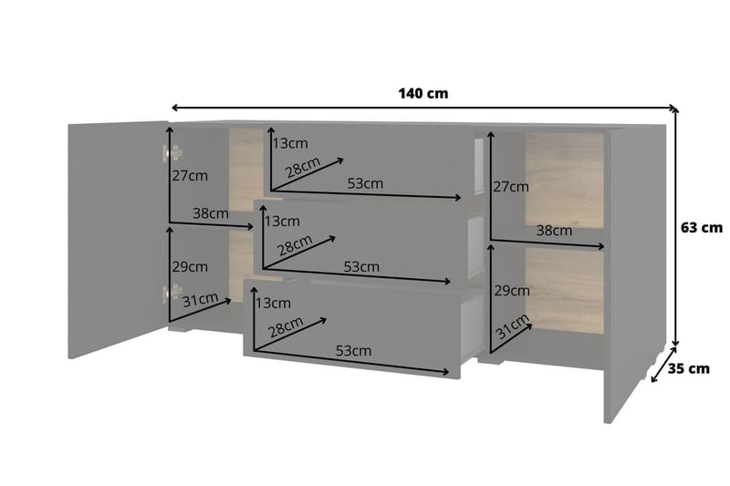 Förvaringskista Speno 140 cm - Svart - Förvaring - Förvaringsmöbler - Förvaringskista & sängkista