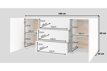 Förvaringskista Speno 140 cm - Vit - Förvaring - Förvaringsmöbler - Förvaringskista & sängkista
