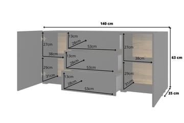 Jestine Förvaringskista 140 cm - Svart - Förvaring - Förvaringsmöbler - Förvaringskista & sängkista