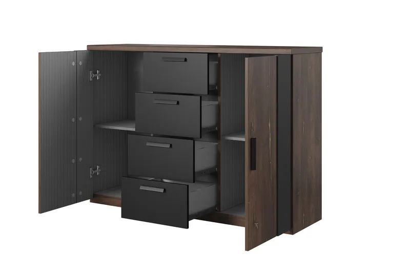 Joannie Förvaringskista 132 cm - Mörkbrun/Svart - Förvaring - Förvaringsmöbler - Förvaringskista & sängkista