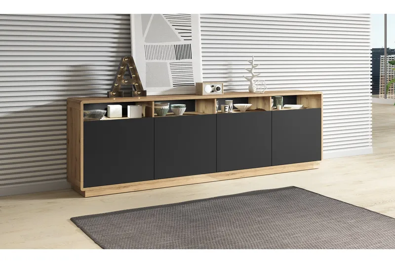 Louetta Förvaringskista 238 cm - Brun/Svart - Förvaring - Förvaringsmöbler - Förvaringskista & sängkista