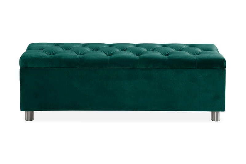 Sängkista Rebeca 140 cm - Grön - Sängbänk - Sängförvaring - Förvaringskista & sängkista