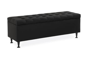 Sängkista Rebeca 140 cm Rutig - Svart - Förvaring - Förvaringsmöbler - Förvaringskista & sängkista