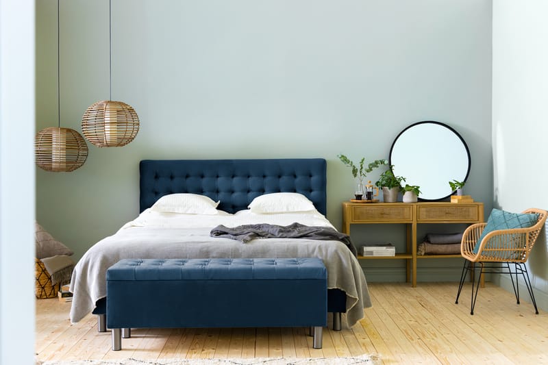 Sängkista Rebeca 140 cm Square - Blå - Förvaring - Förvaringsmöbler - Förvaringskista & sängkista
