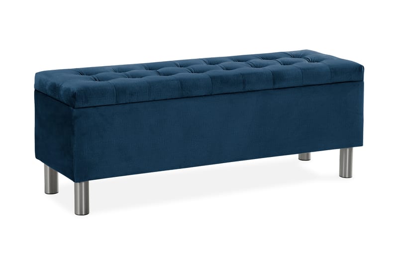Sängkista Rebeca 140 cm Square - Blå - Förvaring - Förvaringsmöbler - Förvaringskista & sängkista
