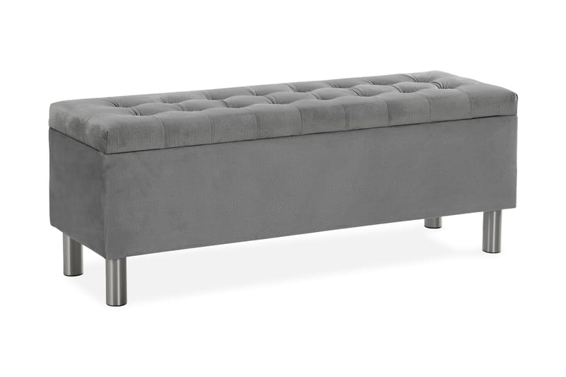 Sängkista Rebeca 140 cm Square - Grå - Förvaring - Förvaringsmöbler - Förvaringskista & sängkista