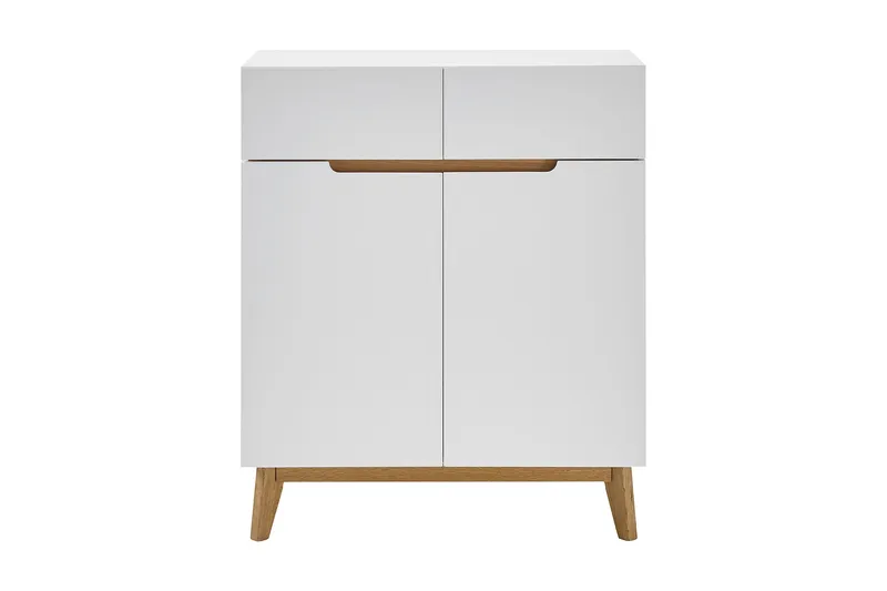 Siraaj Foajékista 85 cm - Vit/Ek - Förvaring - Förvaringsmöbler - Förvaringskista & sängkista