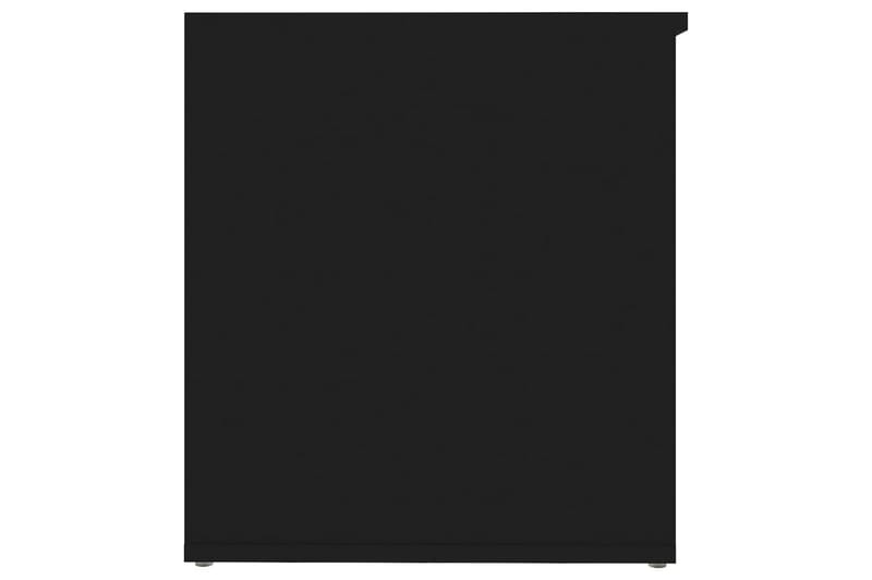 Förvaringskista svart 84x42x46 cm spånskiva - Svart - Förvaringskista & sängkista