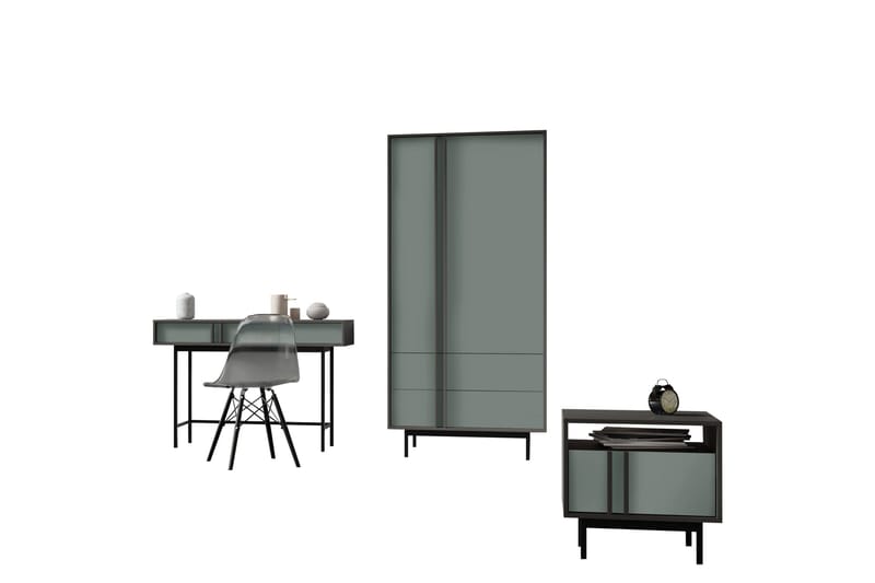 Farshian Möbelset För Vardagsrum, Grå/Grön