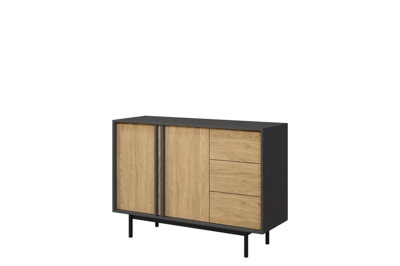 Farshian Skänk 123x43 cm i Trä med Metallben - Träfärgad - Förvaring - Förvaringsmöbler - Sideboard & skänk