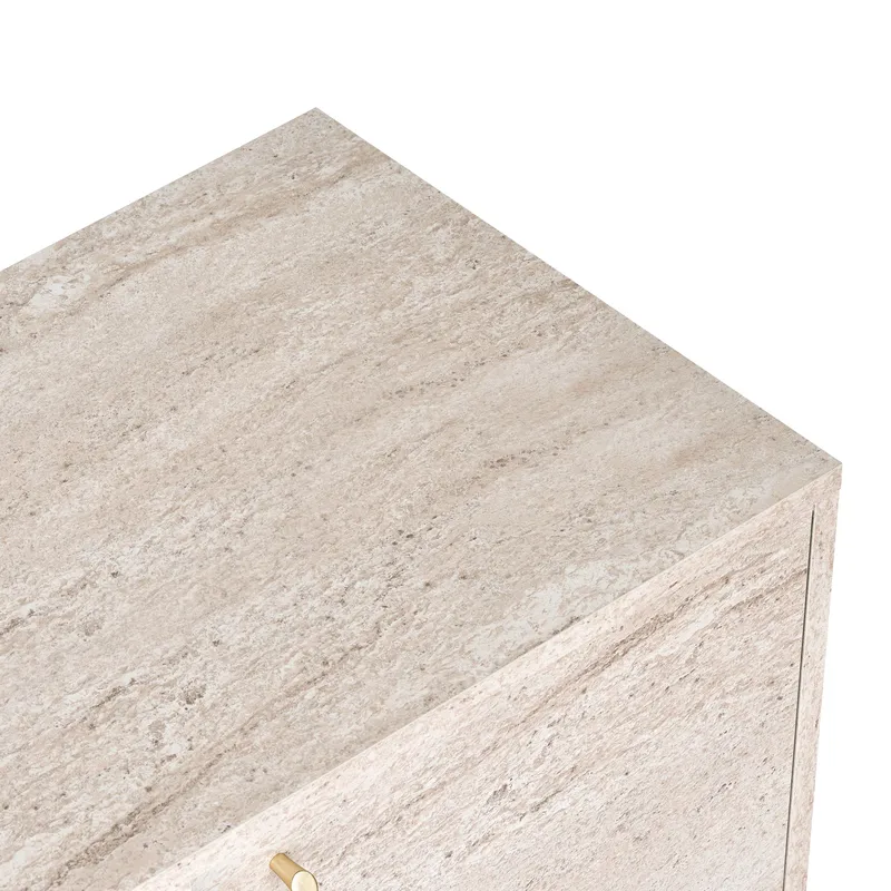 Farvik Konsolbord 180x82x45 cm - Travertin - Förvaring - Förvaringsmöbler - Sideboard & skänk