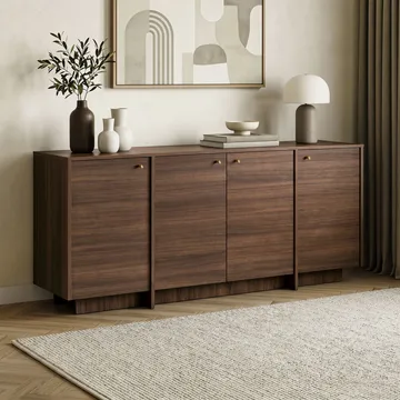 Farvik Konsolbord 180x82x45 cm - Valnöt - Förvaring - Förvaringsmöbler - Sideboard & skänk