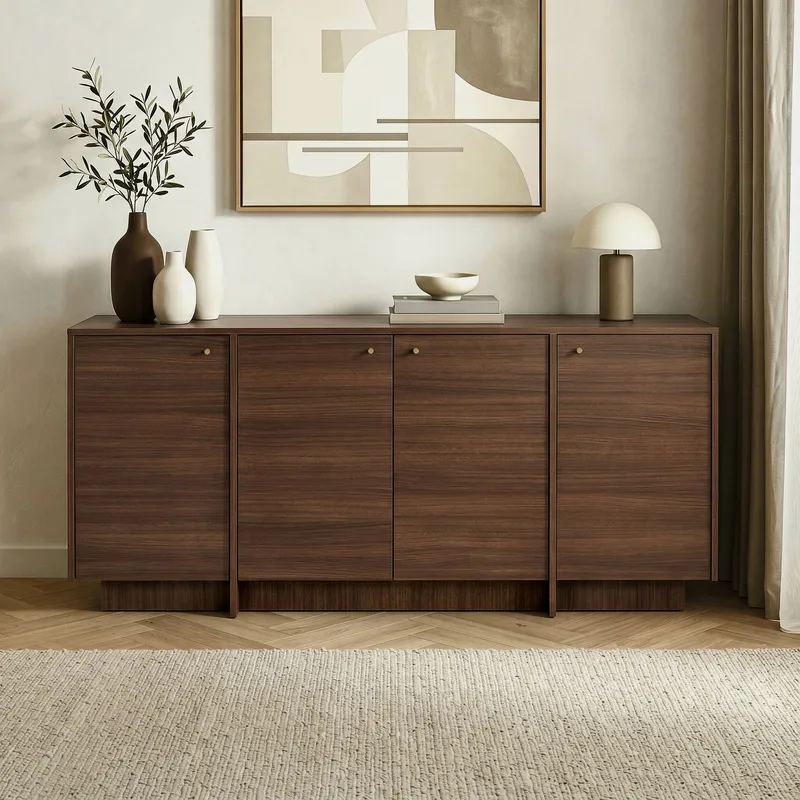 Farvik Konsolbord 180x82x45 cm - Valnöt - Förvaring - Förvaringsmöbler - Sideboard & skänk