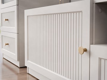 Fayric Möbelset För Vardagsrum - Beige - Förvaring - Förvaringsmöbler - Möbelset för vardagsrum