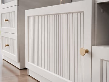 Fayric Möbelset För Vardagsrum - Beige - Förvaring - Förvaringsmöbler - Möbelset för vardagsrum