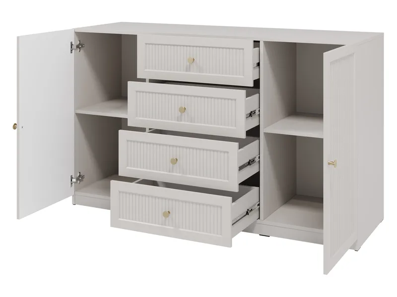 Fayric Möbelset För Vardagsrum - Beige - Förvaring - Förvaringsmöbler - Möbelset för vardagsrum