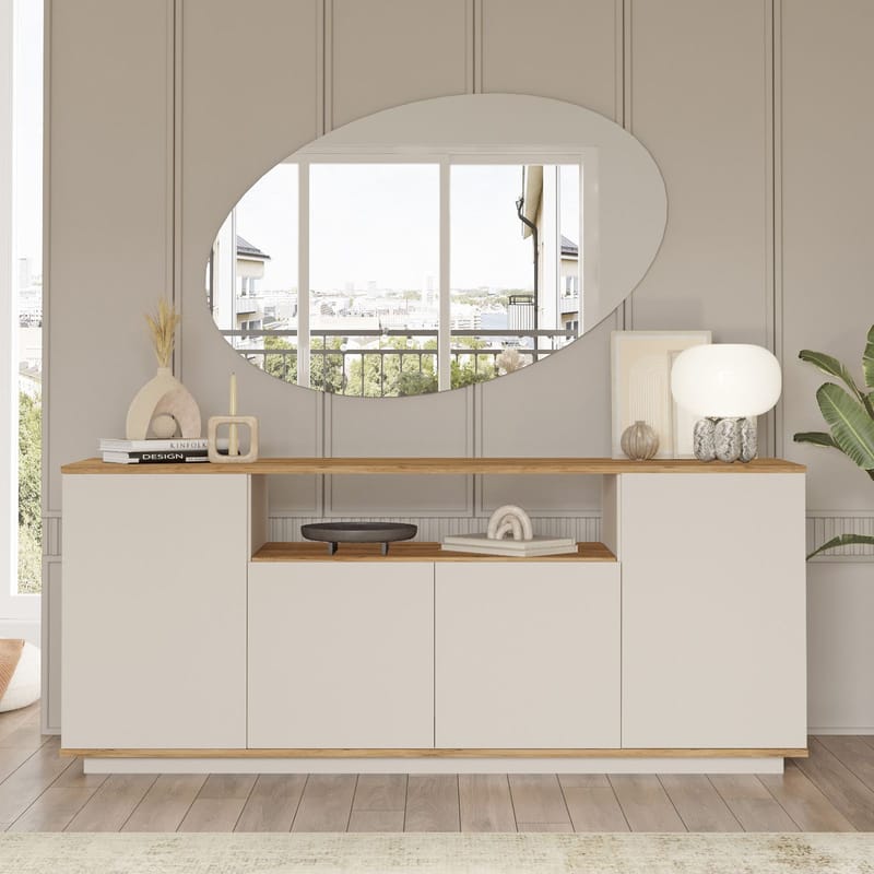 Fenvik Konsolbord 180x75x44,5 cm - Atlantic Pine och Cashmere - Förvaring - Förvaringsmöbler - Sideboard & skänk