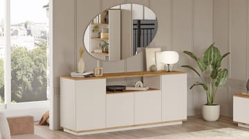 Fenvik Konsolbord 180x75x44,5 cm - Atlantic Pine och Cashmere - Förvaring - Förvaringsmöbler - Sideboard & skänk