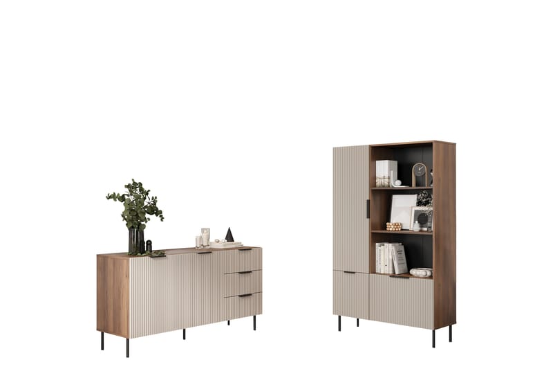 Fiesta Möbelset För Vardagsrum, Brun/Beige