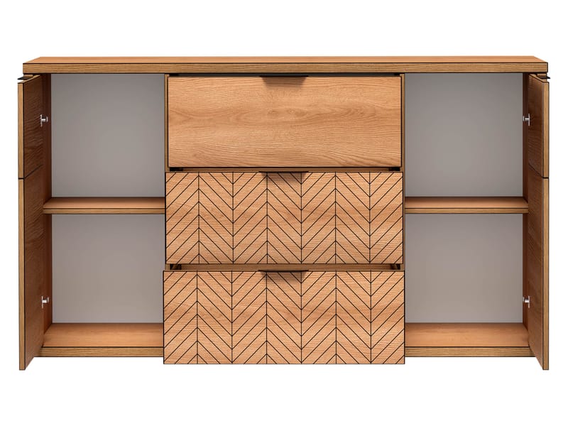 Fonti Rektangulär Skänk 158 cm i Trä - Brun - Förvaring - Förvaringsmöbler - Sideboard & skänk