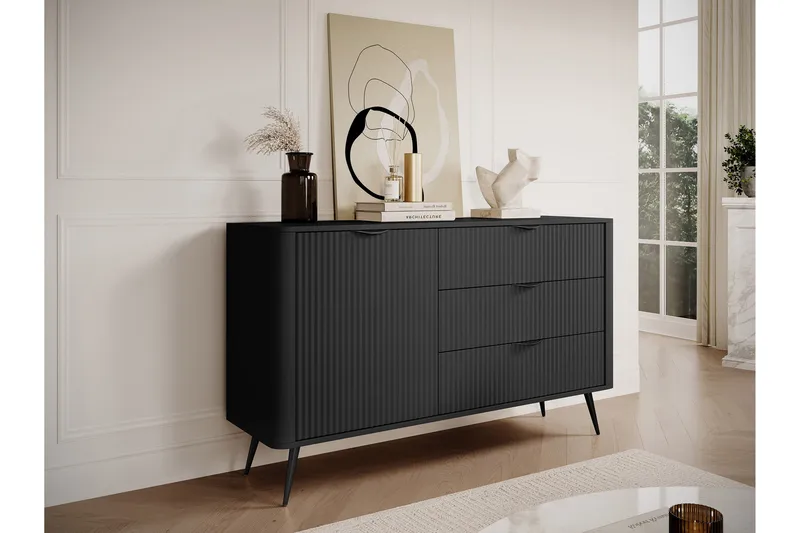 Forba Byrå 138 cm - Svart - Förvaring - Förvaringsmöbler - Byrå