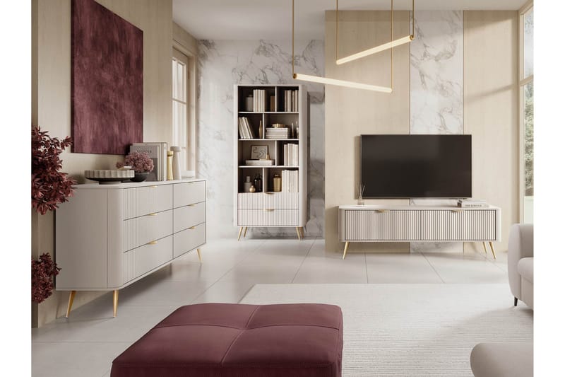 Forba Möbelset För Vardagsrum - Beige - Förvaring - Förvaringsmöbler - Möbelset för vardagsrum