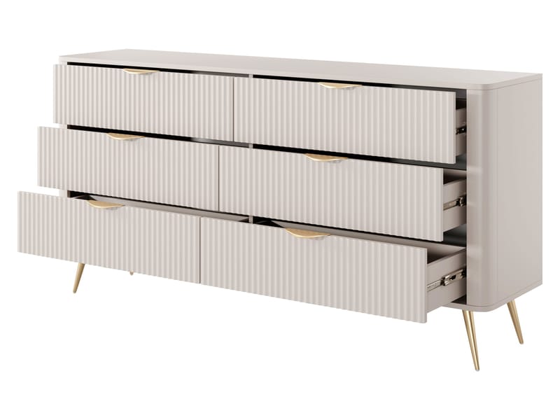 Forba Möbelset vardagsrum - tv-bänk, bokhylla och skänk - vit - Förvaring - Förvaringsmöbler - Möbelset för vardagsrum