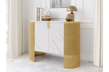 Friend Skänk 120x40 cm - Guld/Vit - Förvaring - Förvaringsmöbler - Sideboard & skänk