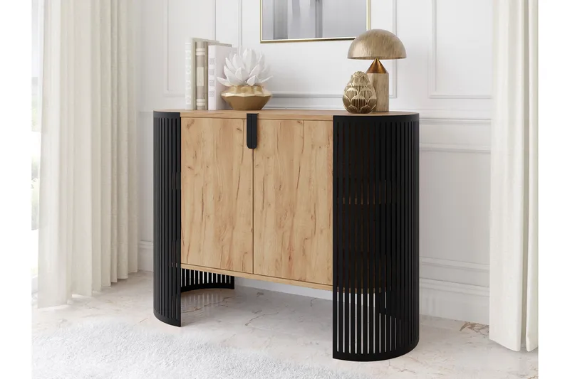 Friend Skänk 120x40 cm - Svart/Brun - Förvaring - Förvaringsmöbler - Sideboard & skänk