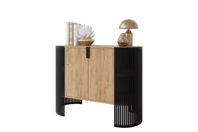 Friend Skänk 120x40 cm - Svart/Brun - Förvaring - Förvaringsmöbler - Sideboard & skänk