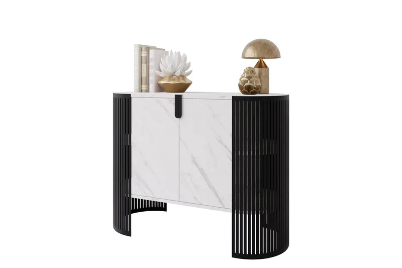 Friend Skänk 120x40 cm - Svart/Vit - Förvaring - Förvaringsmöbler - Sideboard & skänk