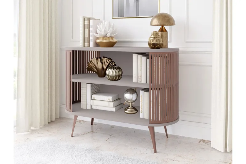 Galia Skänk 120x40 cm - Rosa/Grå - Förvaring - Förvaringsmöbler - Sideboard & skänk
