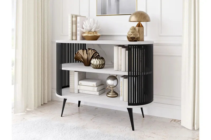 Galia Skänk 120x40 cm - Svart/Vit - Förvaring - Förvaringsmöbler - Sideboard & skänk