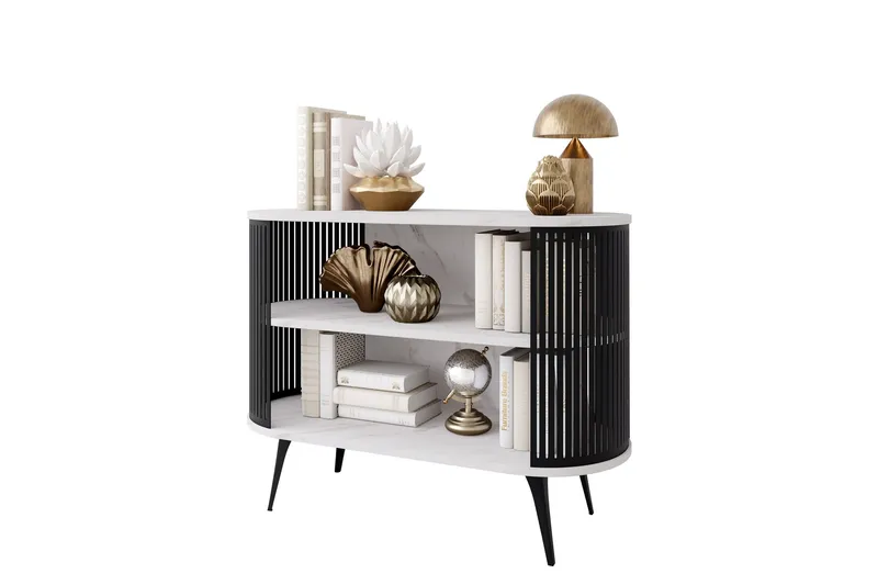 Galia Skänk 120x40 cm - Svart/Vit - Förvaring - Förvaringsmöbler - Sideboard & skänk