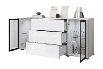 Gamal Skänk 150x40 cm - Brun/Vit - Förvaring - Förvaringsmöbler - Sideboard & skänk