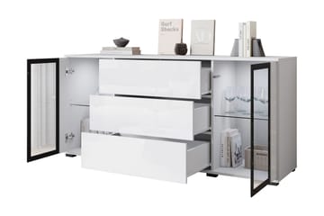 Gamal Skänk 150x40 cm - Brun/Vit - Förvaring - Förvaringsmöbler - Sideboard & skänk