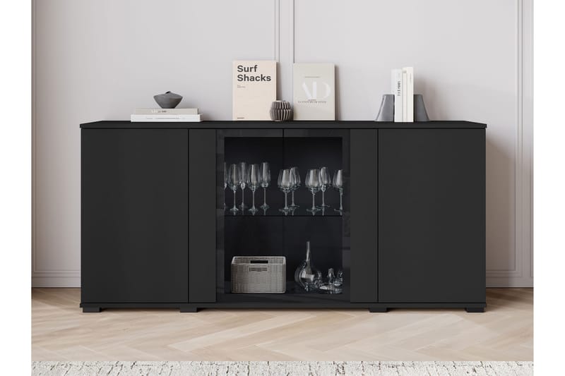 Gamal Skänk 150x40 cm - Grå - Förvaring - Förvaringsmöbler - Sideboard & skänk
