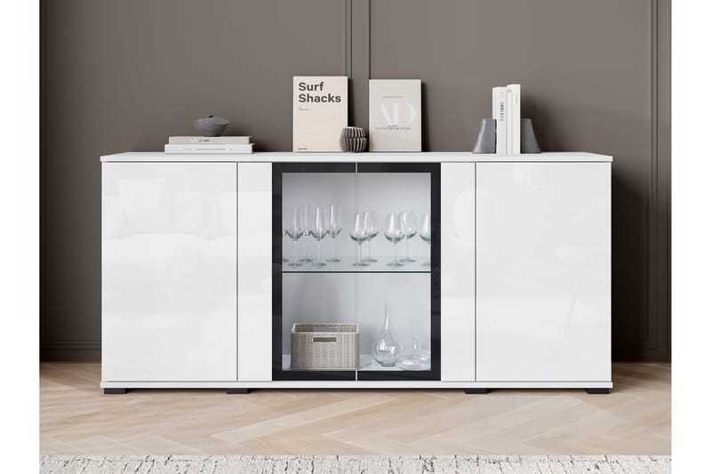 Gamal Skänk 150x40 cm - Svart - Förvaring - Förvaringsmöbler - Sideboard & skänk