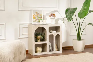 Giana Konsollbord 80 cm - Travertine/Sandsten - Förvaring - Förvaringsmöbler - Sideboard & skänk