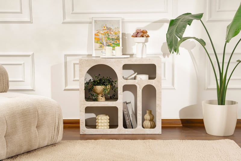 Giana Konsollbord 80 cm - Travertine/Sandsten - Förvaring - Förvaringsmöbler - Sideboard & skänk