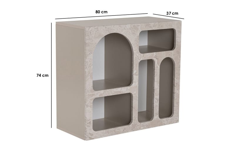 Giana Konsollbord 80 cm - Travertine/Sandsten - Förvaring - Förvaringsmöbler - Sideboard & skänk