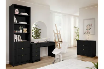 Gudelia Möbelset För Vardagsrum - Svart - Förvaring - Förvaringsmöbler - Möbelset för vardagsrum