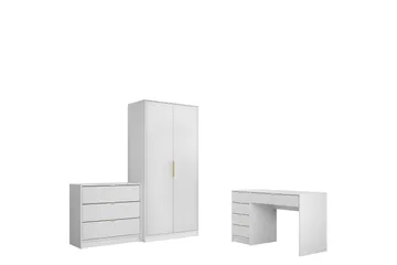 Gudelia Möbelset För Vardagsrum - Vit - Förvaring - Förvaringsmöbler - Möbelset för vardagsrum