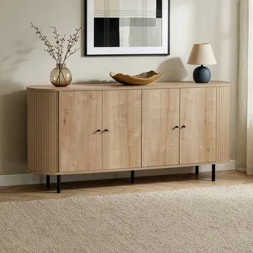 Haulover Konsolbord 180 cm - Sapphire Oak/Svart - Förvaring - Förvaringsmöbler - Sideboard & skänk